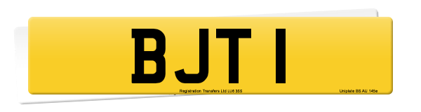 Registration number BJT 1